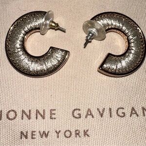 Mignonne Gavigan Unique Metallic Hoop Earrings